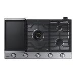 Samsung 36-in 5 burners Stainless Steel Gas Cooktop with Dual Brass Power Burner, NA36N7755TS *HD2509, Retail: $1,949.00, FINAL PRICE: $899.99 + TAX