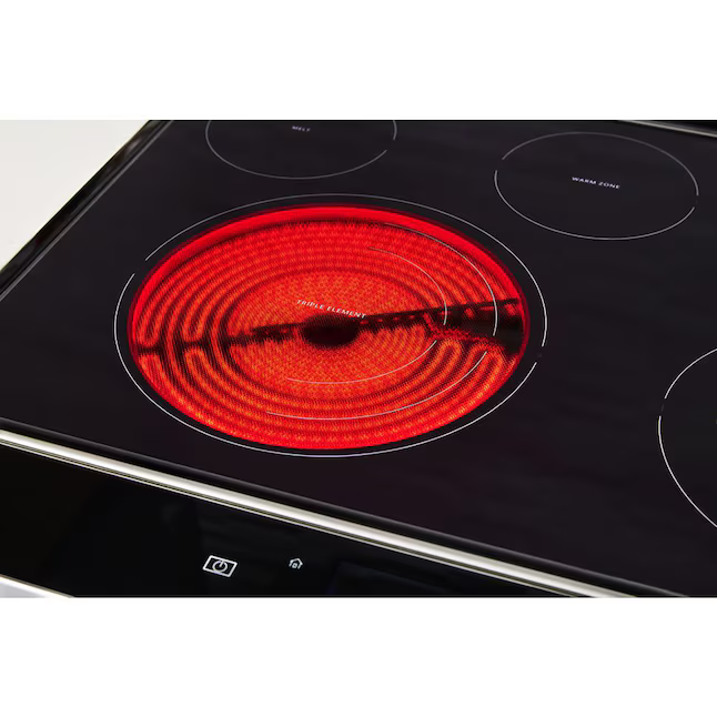 Whirlpool 30-in Glass Top 5 burners 6.4-cu ft Air Fry Slide-In Electric Range (Black), WEE750H0HB/5 *JR2508, Retail: $2,299.00, FINAL PRICE: $1,199.99 + TAX