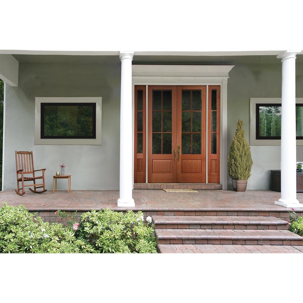 V-2500 35-1/2-in X 23-1/2-in Black Rectangular Window