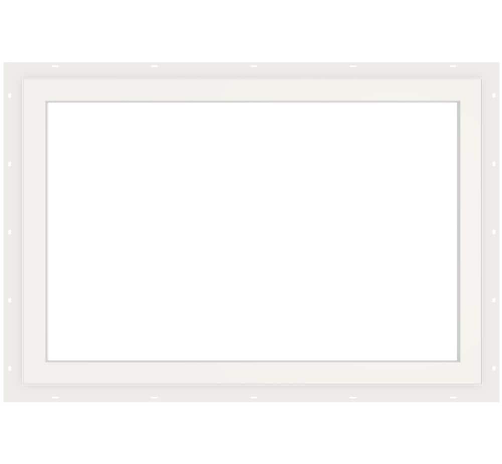 V-2500 35-1/2-in X 23-1/2-in Black Rectangular Window