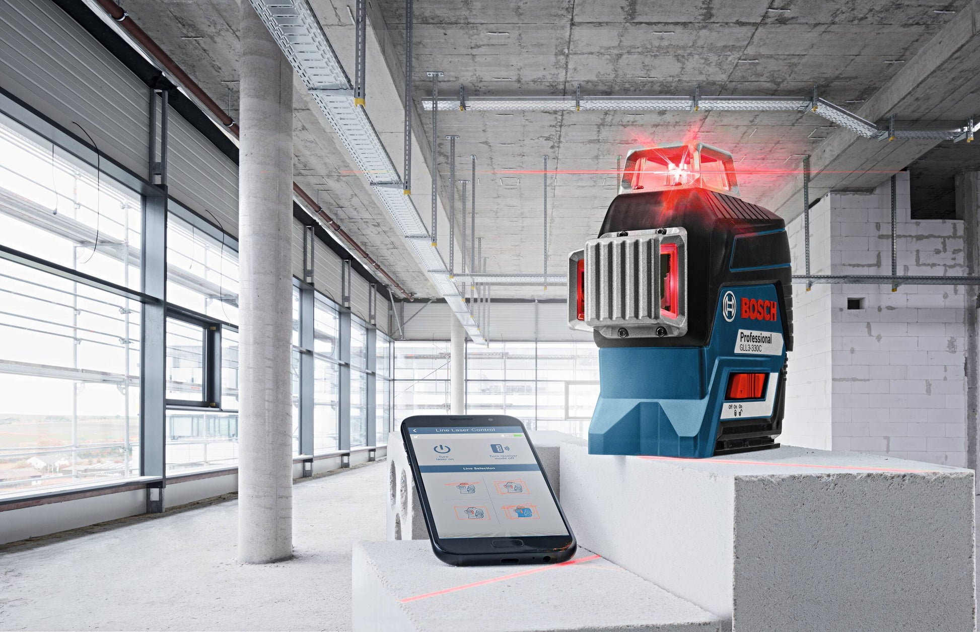 Bosch 330.0-ft Red 360-Degree Self-Leveling 3-plane Laser Level, GLL3-330C, FINAL PRICE: $299.99