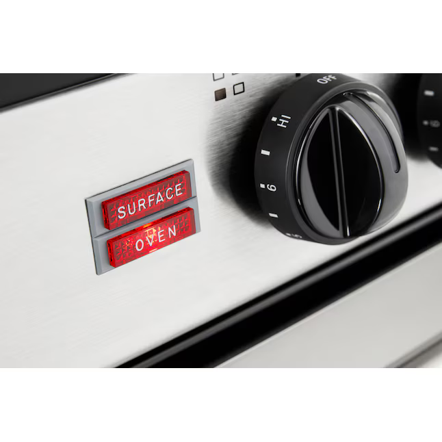Whirlpool 24-in Glass Top 4 burners 2.96-cu ft Freestanding Electric Range (Stainless Steel), WFE500M4HS *JR2509, Retail: $1,699.00, FINAL PRICE: $849.99 + TAX