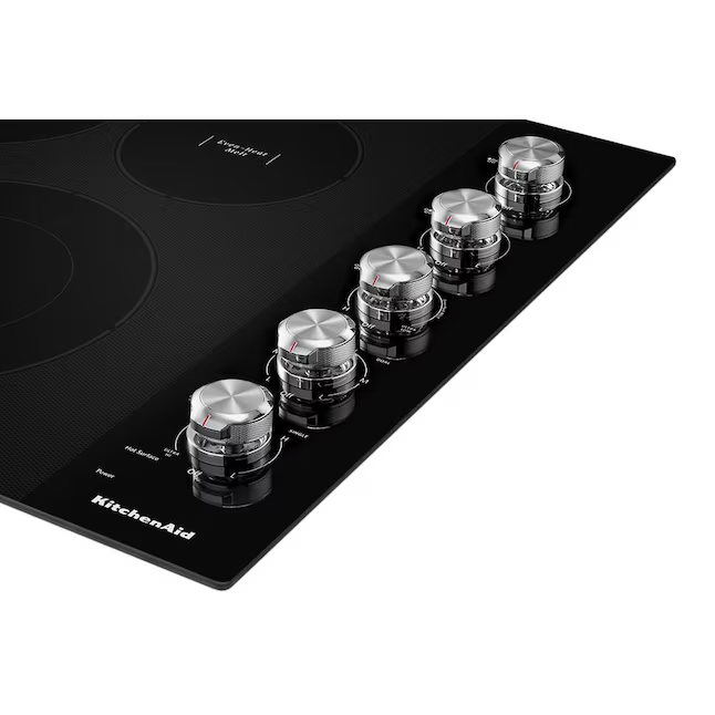 KitchenAid 30-in 5 burners Smooth Surface (Radiant) Black Electric Cooktop, KCES550HBL/00 *JR2508, Retail: $1,599.00, FINAL PRICE: $849.99 + TAX