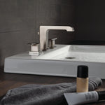 Delta Ara Two Handle Widespread Bathroom Faucet in Stainless Steel, 3567-SSMPU-DST, MRSP: $885, FINAL PRICE: $ + TAX