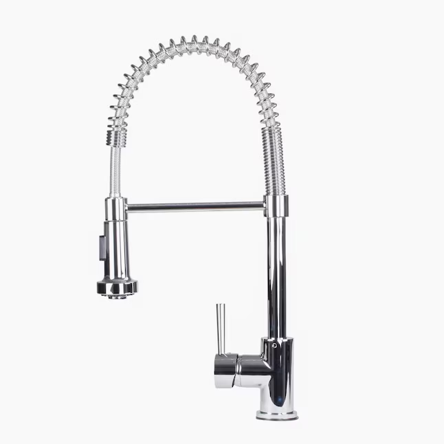 Giagni Arpino Polished Chrome Single Handle Pre-rinse Kitchen Faucet with Sprayer, 813E-CP, FINAL PRICE: $99.99 + Tax