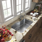 Moen Edwyn Spot Resist Stainless Single Handle Deck-mount Pull-down Kitchen Faucet with Sprayer (Includes Deck Plate) (Includes Soap Dispenser)