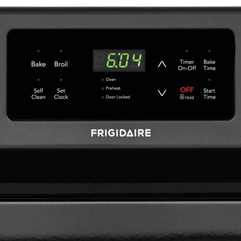 Frigidaire 30-in Glass Top 5 burners 5.3-cu ft Freestanding Electric Range Black )