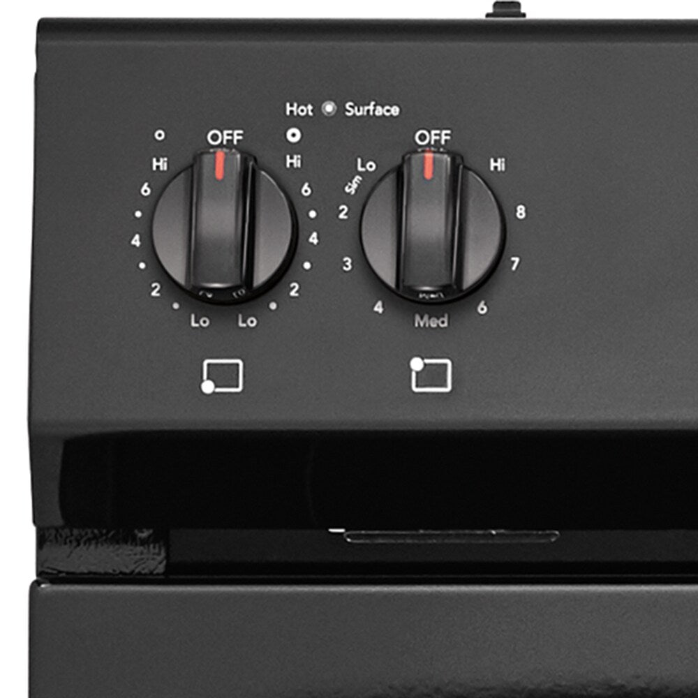 Frigidaire 30-in Glass Top 5 burners 5.3-cu ft Freestanding Electric Range Black )