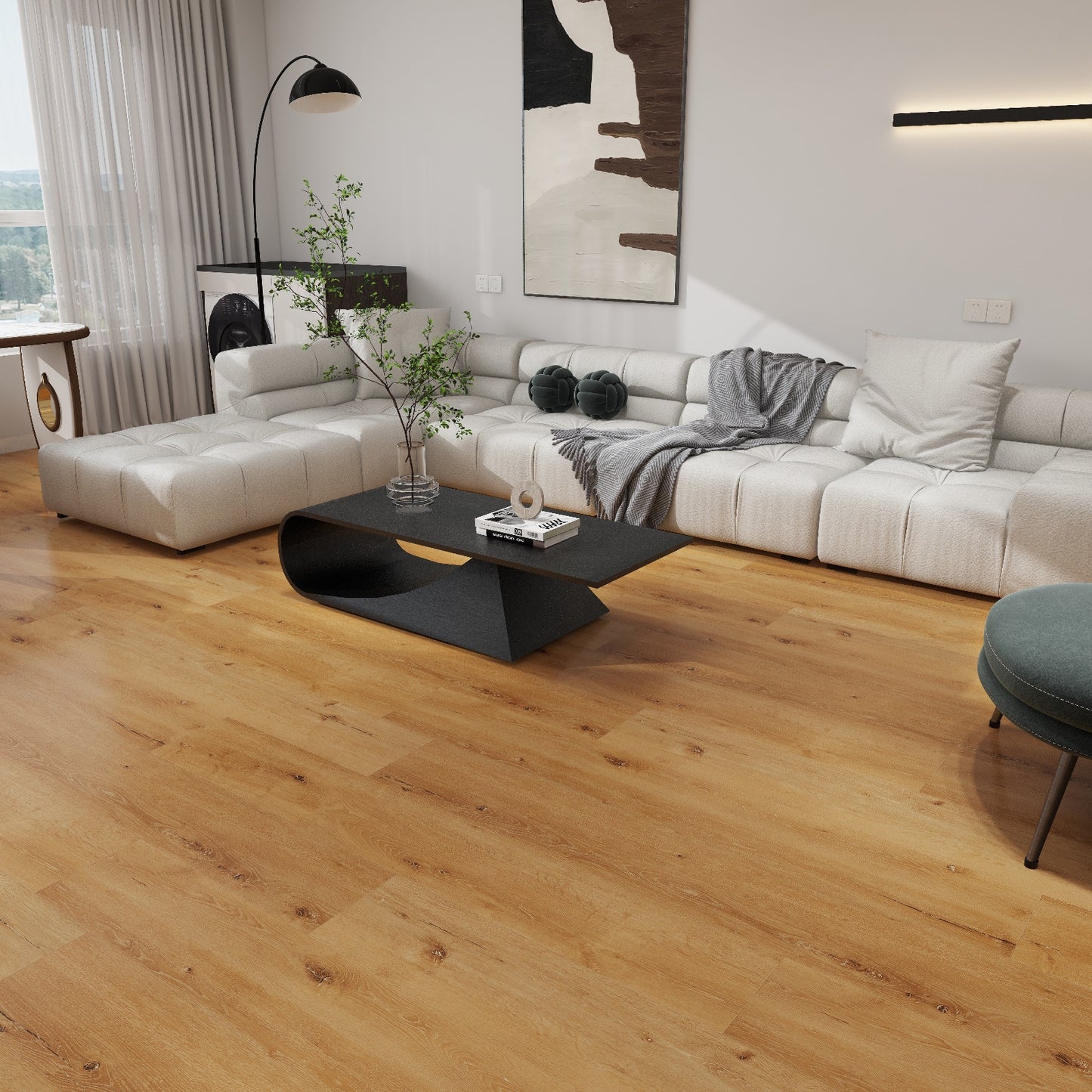 Sahara Oak 9x60 Luxury Vinyl Plank Flooring Oakhaven Collection, WPC, 20 Mil, 7.5mm, 9x60 , 9pcs, 42lbs, 33.66sf FINAL PRICE: $2.49/sf