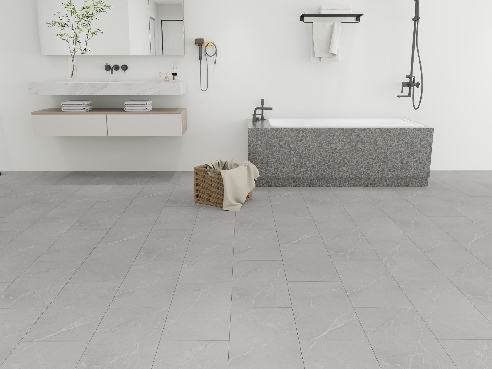 Slate 12x24 Stone Core Luxury Vinyl PLank Flooring, SC1224ST, 22mil, 5mm, 10pcs, 35lbs, 20.03sf, FINAL PRICE: $1.99/sf, $39.86/bx + TAX
