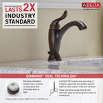 Delta Linden Single Handle Bathroom Faucet in Venetian Bronze, 594-RBMPU-DST, MRSP: $464.7, FINAL PRICE: $ + TAX