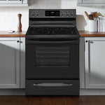 Frigidaire 30-in Glass Top 5 burners 5.3-cu ft Freestanding Electric Range Black )