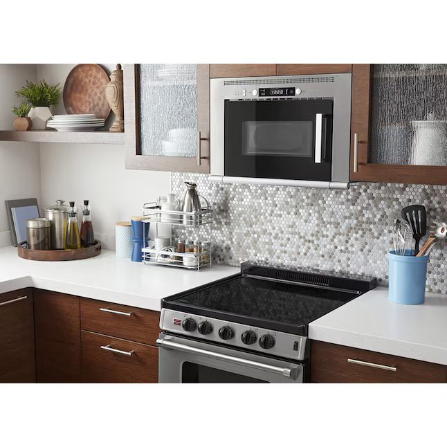 Whirlpool 24-in Glass Top 4 burners 2.96-cu ft Freestanding Electric Range (Stainless Steel), WFE500M4HS *JR2509, Retail: $1,699.00, FINAL PRICE: $849.99 + TAX
