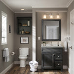 Alpine Reserve Meridian 37-in White Engineered Marble Undermount Single Sink Widespread Faucet Mount Bathroom Vanity Top