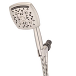 Oxygenics Marvel 6.0-Spray Brushed Nickel 4.88-in Square High Pressure Handheld Shower Head 1.8 GPM, 55489 #1227797  *JR2512, Retail: $47.48, FINAL PRICE: $27.99 + TAX