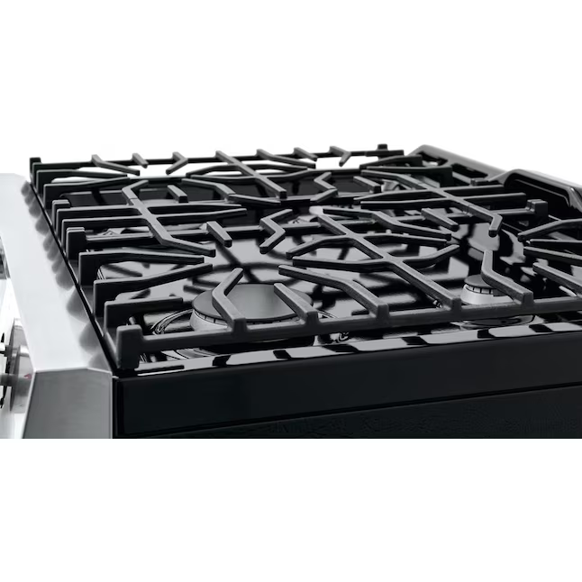 Frigidaire 30-in 4 burners 5-cu ft Freestanding Natural Gas Range (EasyCare Stainless Steel), LFGH3051VF *JR2508, Retail: $1,199.00, FINAL PRICE: $799.99 + TAX