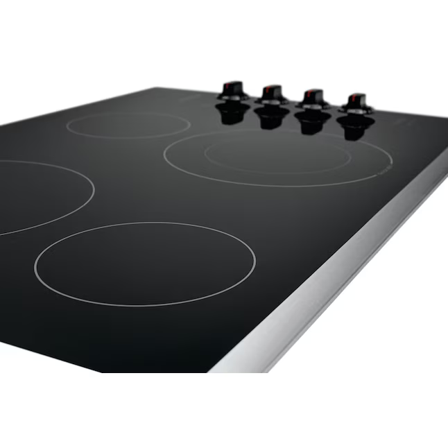 Frigidaire 30-in 4 burners Smooth Surface (Radiant) Stainless Steel Electric Cooktop, FFEC3025US/C *JR2508, Retail: $949.00, FINAL PRICE: $449.99 + TAX