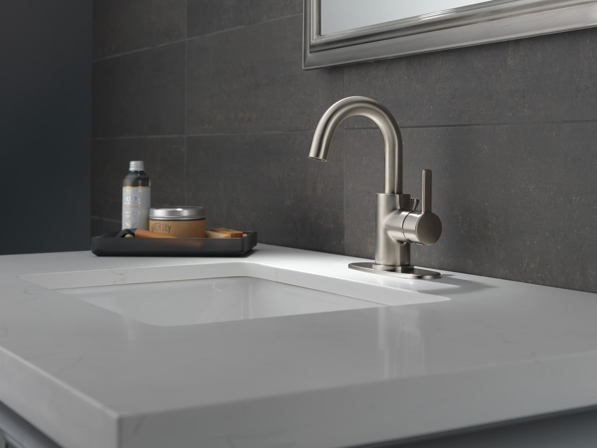 Peerless PRECEPT Single Handle Centerset Bathroom Faucet in Brushed Nickel, P191102LF-BN, MRSP: $357, FINAL PRICE: $ + TAX