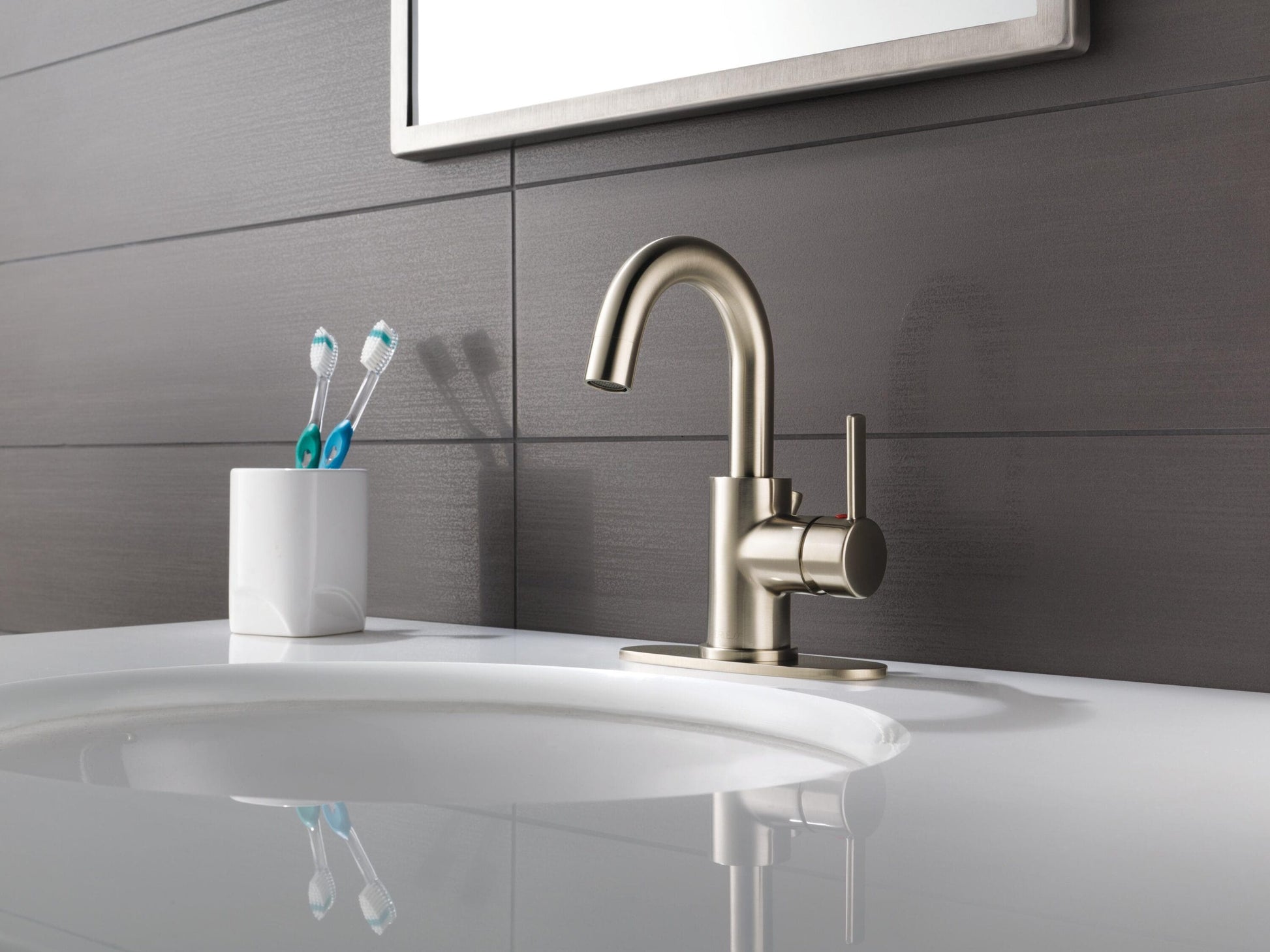 Peerless PRECEPT Single Handle Centerset Bathroom Faucet in Brushed Nickel, P191102LF-BN, MRSP: $357, FINAL PRICE: $ + TAX