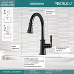 Peerless Westchester Single-Handle Pull-Down Kitchen Faucet in Oil Rubbed Bronze, P7923LF-OB, MSRP: $232.52, FINAL PRICE: $89.99 + TAX