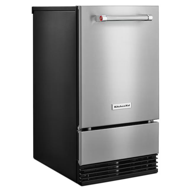 KitchenAid 29-lb Ice Per day Cubed Ice Maker (Stainless Steel with Printshield)