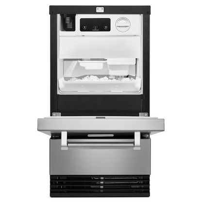 KitchenAid 29-lb Ice Per day Cubed Ice Maker (Stainless Steel with Printshield)