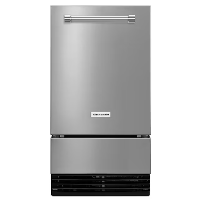 KitchenAid 29-lb Ice Per day Cubed Ice Maker (Stainless Steel with Printshield)
