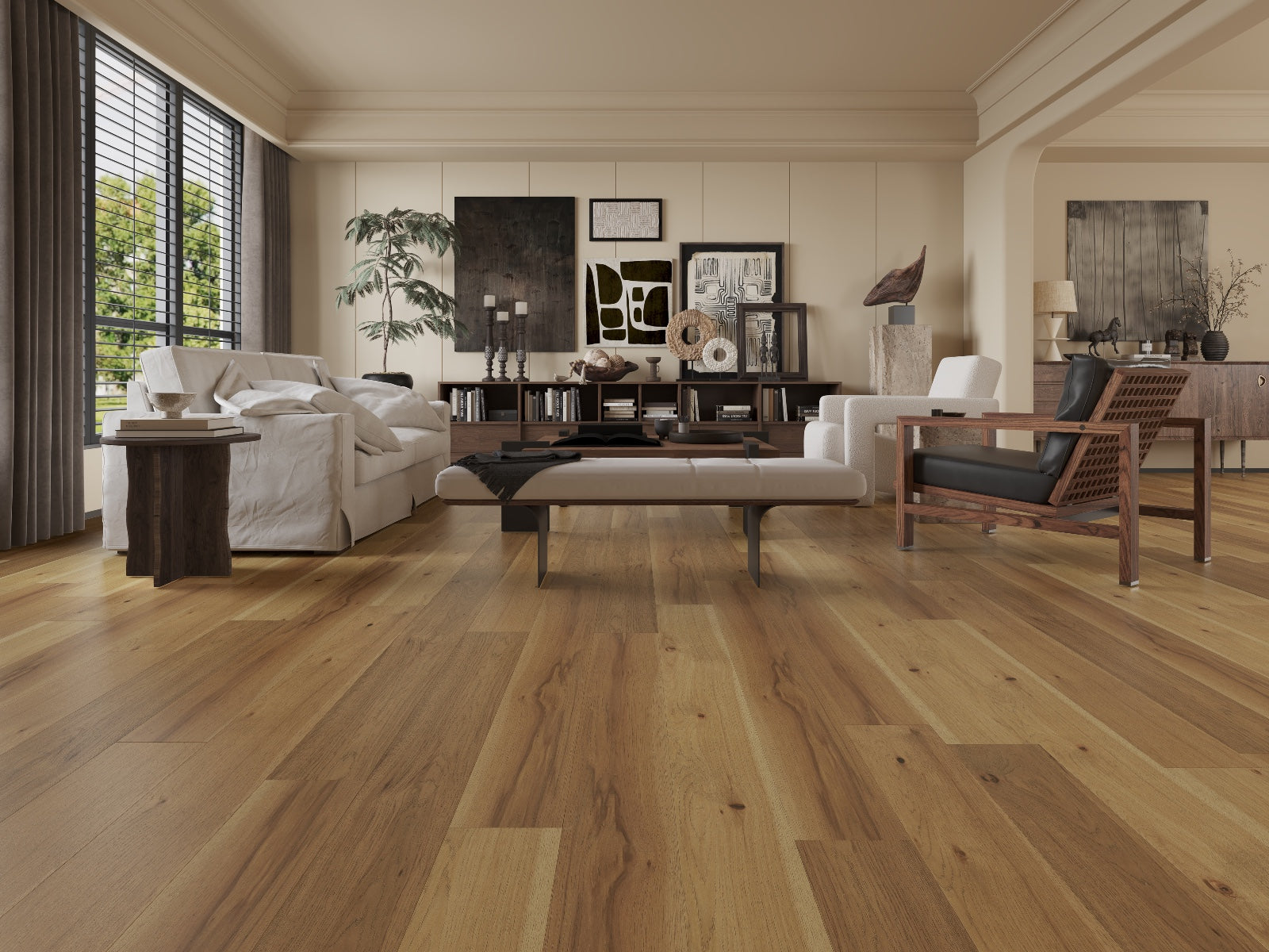 Carolina Beach - Atlantic Collection 7.5" Wire Brushed Engineered Hardwood Hickory ** ON ORDER ** ,  38.9sf, 71 lbs, 14.29mm, FINAL PRICE: $3.99/sf