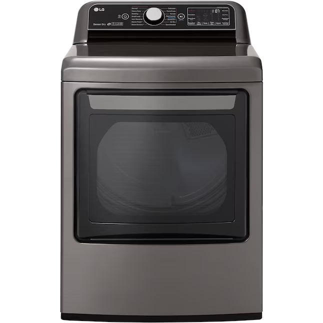 LG TurboSteam Smart Wi-Fi Enabled 7.3-cu ft Steam Cycle Electric Dryer (Graphite Steel) ENERGY STAR, DLEX7800VE *JR2201, CLEARANCED