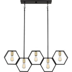 Quoizel Bismarck 5-Light Earth Black Modern/Contemporary Linear Large Hanging Kitchen Island Light, BSK540EK *JR2509, Retail: $549.99, FINAL PRICE: $249.99 + TAX