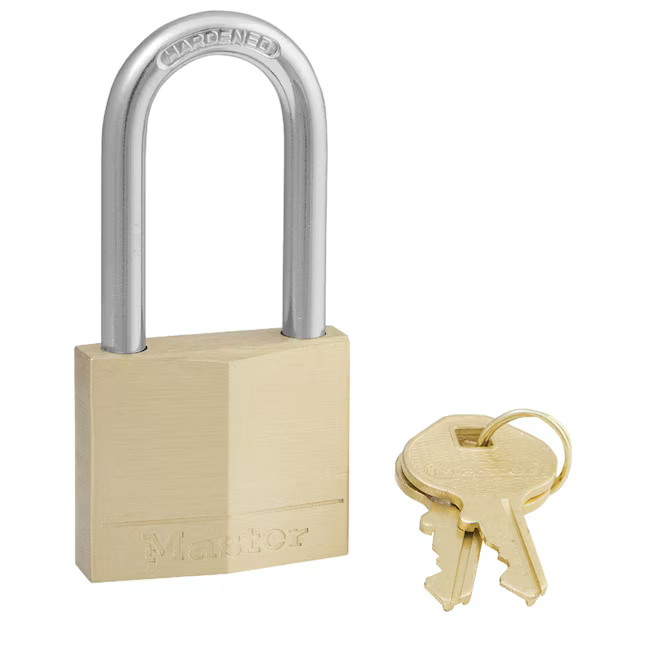 Master Lock Outdoor Keyed Padlock 1-9/16-in Wide x 1-1/2-in Shackle, 140DLF #1358860  *JR2512, Retail: $14.03, FINAL PRICE: $7.99 + TAX
