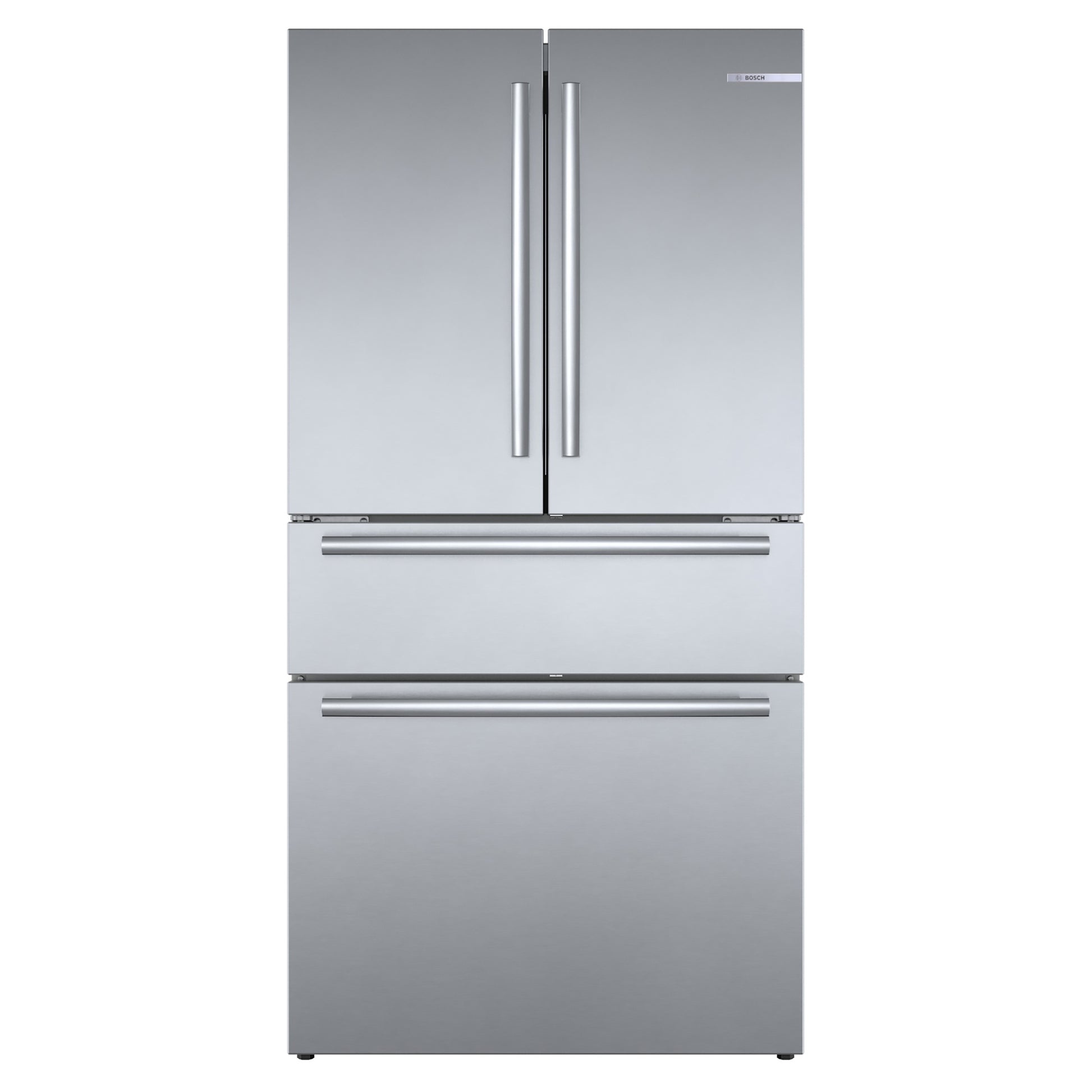 Bosch Counter-Depth 800 Series 21-cu ft 4 -Door 36-in Wide French Door Refrigerator with Ice Maker