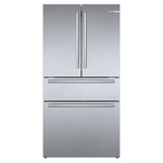 Bosch Counter-Depth 800 Series 21-cu ft 4-Door French Door Refrigerator with Ice Maker (Stainless Steel), B36CL80SNS/44 *JR2509, Retail: $3,999.00, FINAL PRICE: $1,899.99 + TAX