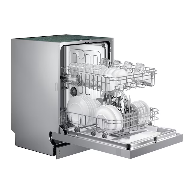 Samsung 24-in Front Control Built-in Tall Tub Dishwasher (Stainless Steel) 52-dBA, DW60R2014US *BG, MSRP: $799.00, FINAL PRICE: $499.99 + TAX