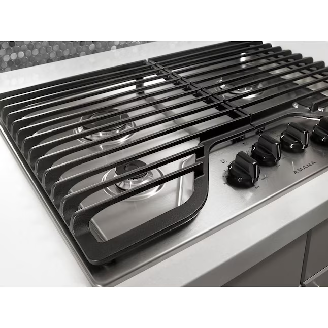 Amana 30-in 4 Burners Stainless Steel Gas Cooktop