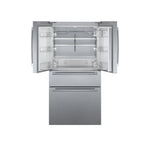 Bosch Counter-Depth 800 Series 21-cu ft 4 -Door 36-in Wide French Door Refrigerator with Ice Maker