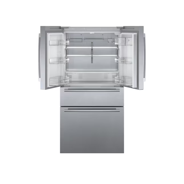 Bosch Counter-Depth 800 Series 21-cu ft 4-Door French Door Refrigerator with Ice Maker (Stainless Steel), B36CL80SNS/44 *JR2509, Retail: $3,999.00, FINAL PRICE: $1,899.99 + TAX