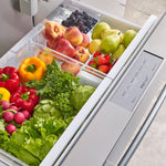 Bosch Counter-Depth 800 Series 21-cu ft 4 -Door 36-in Wide French Door Refrigerator with Ice Maker