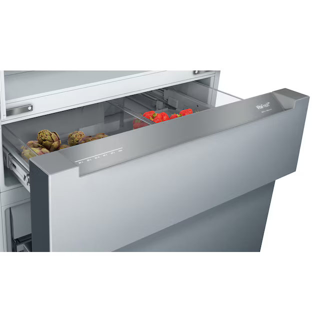 Bosch Counter-Depth 800 Series 21-cu ft 36-in Wide with Ice Maker ( Stainless steel ) ENERGY STAR Certified