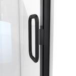 Arizona Shower Door Mini Hinge Matte Black 34-in W x 66.625-in H Semi-frameless Clear Glass Hinged Shower Door, MP34X66MBCL *HD2509, Retail: $556.46, FINAL PRICE: $359.99 + TAX