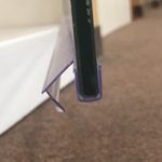 Arizona Shower Door Mini Hinge Matte Black 34-in W x 66.625-in H Semi-frameless Clear Glass Hinged Shower Door, MP34X66MBCL *HD2509, Retail: $556.46, FINAL PRICE: $359.99 + TAX