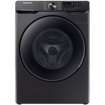 Samsung Smart 5-cu ft High Efficiency Stackable Steam Cycle Smart Front-Load Washer (Fingerprint Resistant Black Stainless Steel) ENERGY STAR