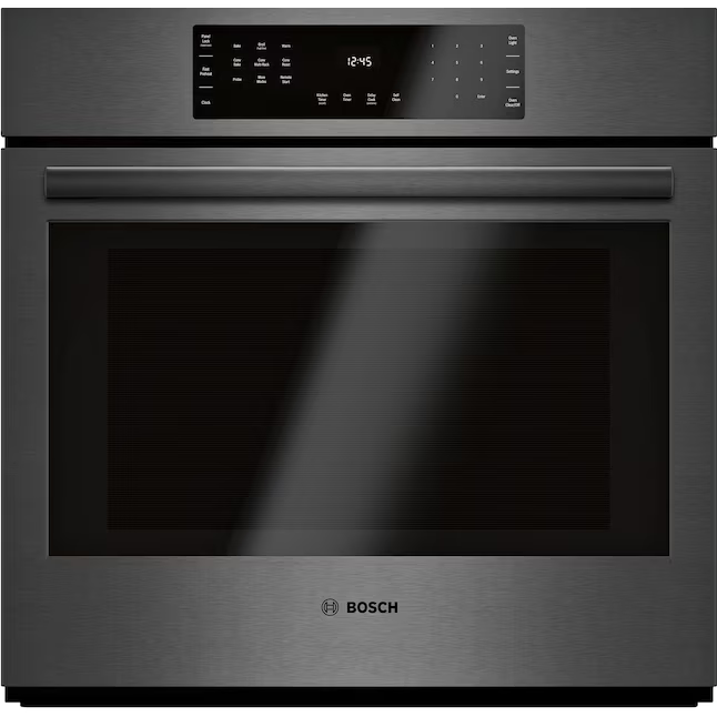 Bosch 800 Series 30-in Smart Compatible Single Electric Wall Oven True Convection and Self-cleaning (Black Stainless Steel), HBL8443UC *HD2507, Retail: $3,249.00, FINAL PRICE: $1,799.99 + TAX