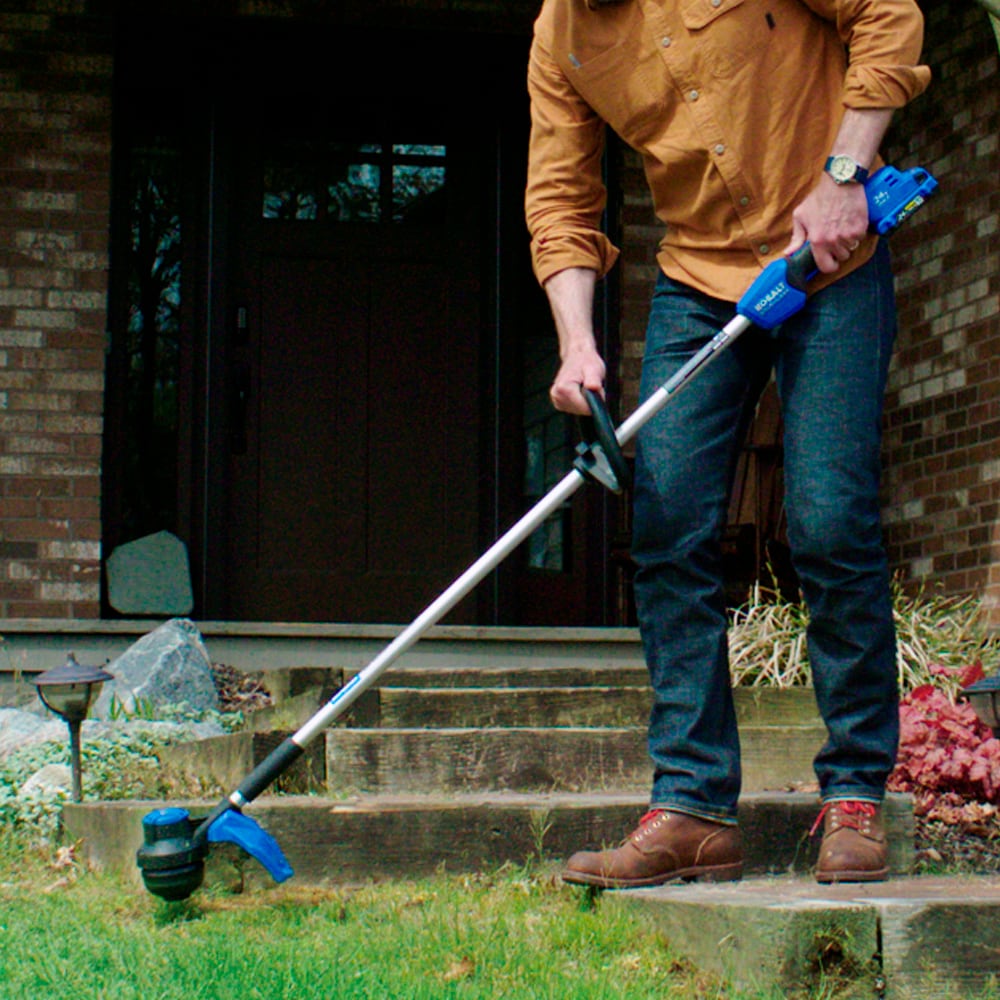 Kobalt 24-volt Cordless Battery String Trimmer and Leaf Blower and Combo Kit 4 Ah (Battery Included) (Charger Included) [FBM-105]
