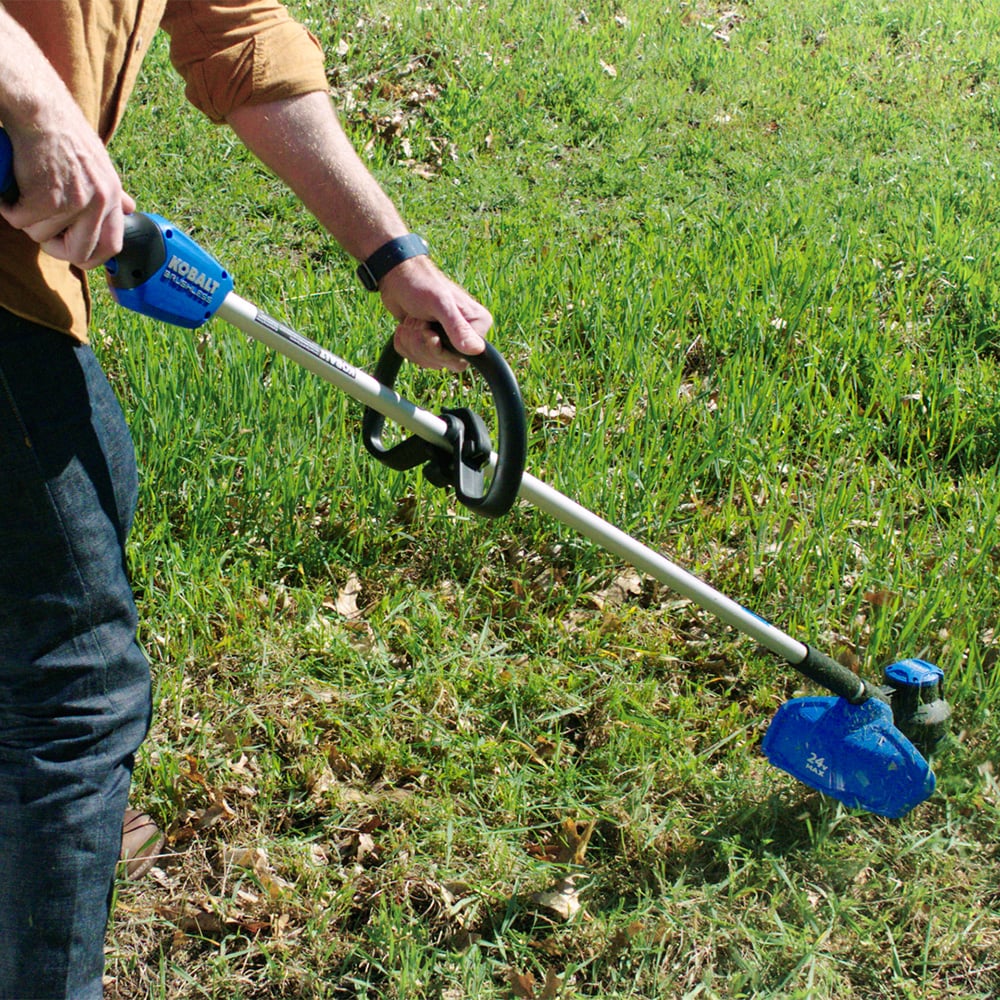 Kobalt 24-volt Cordless Battery String Trimmer and Leaf Blower and Combo Kit 4 Ah (Battery Included) (Charger Included) [FBM-105]