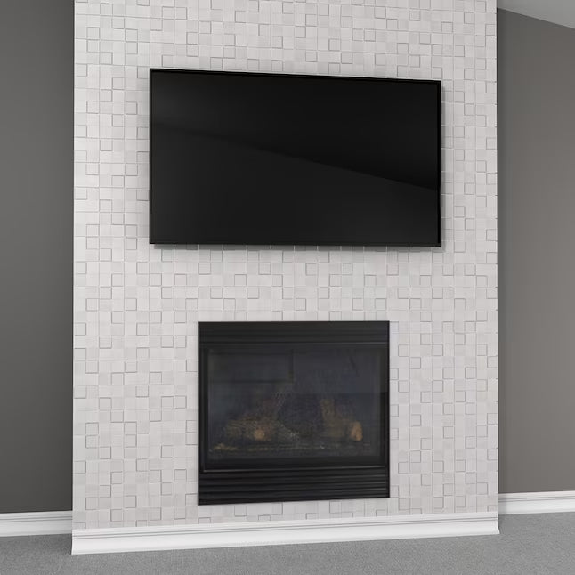 **PER PC** Boutique Ceramic White 12x12 Square Mosaic, LW0319006, 8.46sf, 9pcs, 25lbs,  FINAL PRICE: $3.99/pc, $35.91/ Box + TAX