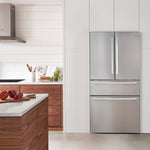 Bosch Counter-Depth 800 Series 21-cu ft 4 -Door 36-in Wide French Door Refrigerator with Ice Maker