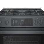 Bosch 800 Series 30-in 5 burners 4.8-cu ft Convection Oven Slide-In Natural Gas Range ( Black Stainless Steel )