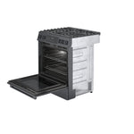 Bosch 800 Series 30-in 5 burners 4.8-cu ft Convection Oven Slide-In Natural Gas Range ( Black Stainless Steel )