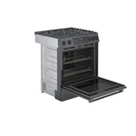 Bosch 800 Series 30-in 5 burners 4.8-cu ft Convection Oven Slide-In Natural Gas Range ( Black Stainless Steel )